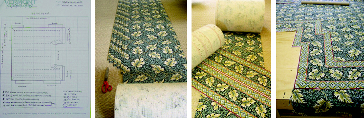 Custom carpeting from design to choices of body and border to stitching.